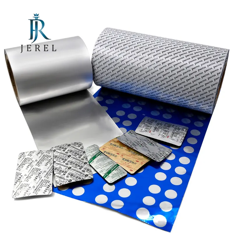 JEREL薬用ブリスター印刷アルミニウムptpアルミホイル医療カプセル