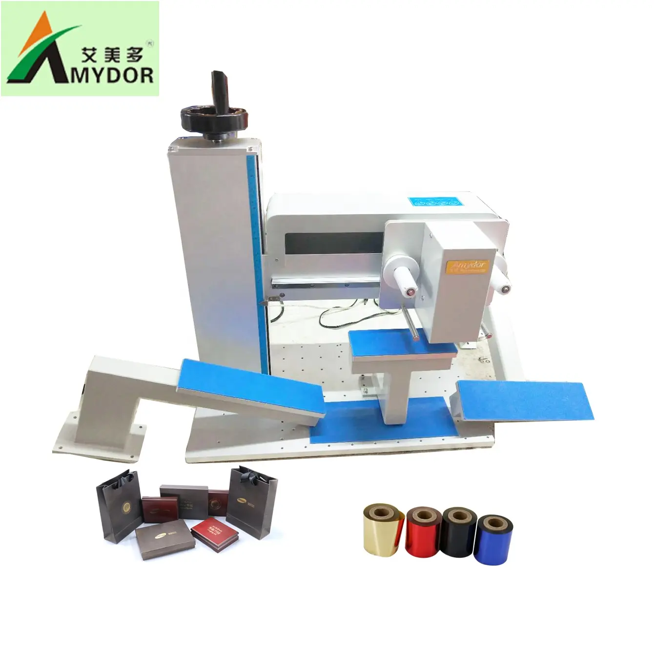 Amydor AMD8025D digital gold foil printing machine / hot foil stamping machine / foil printer for gift box, paper bag