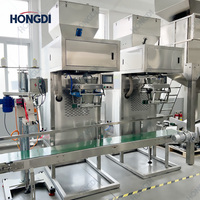Machine d'emballage de poudre semi-automatique à double hélice haute précision 50 kg, machine de remplissage de sacs lourds pour l'alimentation et les produits chimiques