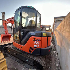 Excavatrice Hitachi ZX65USB d'occasion de 6,35 tonnes, capacité de la benne Yanmar de 0,27 m³, excellente pompe hydraulique et moteur, excavatrice japonaise à prix bas - Product Image 2