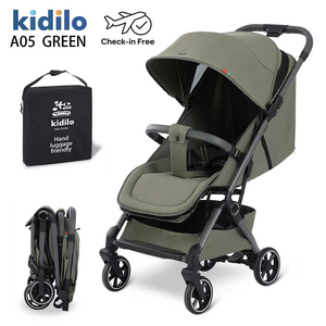 Poussette pliable légère avec cadre en acier inoxydable, homologuée pour cabine d'avion, pour nouveau-nés, 20 kg, de la boutique officielle Kidilo - Product Image 1