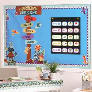 Organizador de Bolsillos Pequeño con 5 Compartimentos, Imprescindible para el Aula, Organizador de Tarjetas de Frases, Material Didáctico para Oficina y Escuela - Product Image 2