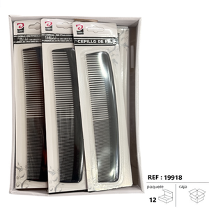 Spazzola Pettine Nera 19918 per la Cura dei Capelli - Product Image 1