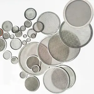 Custom Metal Edge Stainless Steel Filter Wire Mesh Round Screen Filter Meshes Disc