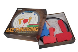 Jeu de lancer de hache miniature amusant et sûr, cible portable, jeu de fléchettes en bois personnalisable pour enfants, usage familial interactif et de loisirs - Product Image 3
