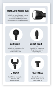 Neuheit 2025: Mini-Massagepistole mit Wärme- und Kältefunktion, professionelle Vibrations-Massagepistole für Tiefengewebe mit Heiß- und Kaltkompresse - Product Image 4
