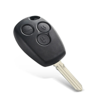 Clé de voiture télécommande avec logo pour Renault Clio Kangoo Master Modus Logan Twingo, 3 boutons, puce Pcf7946/pcf7947, 434Mhz
