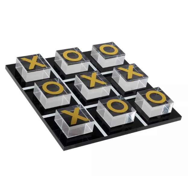 2024 Sunrise Acrylic Lucite Tic Tac Toe Colorful rainbow Game Custom Color and LOGO for Kids & Family Board Games Tic-Tac-toe