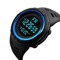 Reloj digital LED para hombre con cronógrafo, resistente al agua, duración de la batería de 2 años, correa de poliuretano, reloj deportivo 32