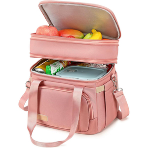 Free sample <b>Lunch</b> <b>Box</b> <b>for</b> Men 17L Insulated Cooler <b>Lunch</b> Bag <b>Women</b> Expandable Double Deck <b>Lunch</b> Cooler Bag Suit - Product Image 6