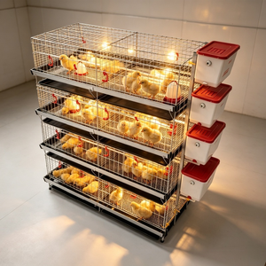Unité d'élevage portable pour <span class=keywords><strong>poussins</strong></span>, prête à l'emploi, avec quatre niveaux superposés et flux d'air optimisé pour une croissance saine - Product Image 2
