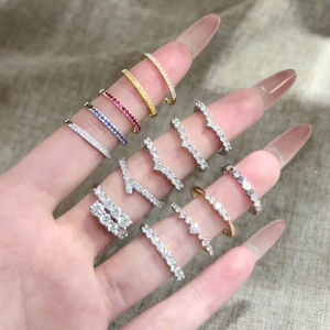 แหวนเงิน925ผู้หญิงลูกไม้ยาว anillo Italiano 925แหวนเงินรูปลูกแพร์925ย้อนยุคแหวนปรับแหวน - Product Image 1