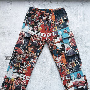 <span class=keywords><strong>กางเกง</strong></span>ผ้าทอสตรีทแฟชั่นสำหรับผู้ชาย สไตล์ฮิปฮอป แร็ปเปอร์ <span class=keywords><strong>กางเกง</strong></span>คาร์โก้ทรงหลวม มีกระเป๋าหลายช่อง <span class=keywords><strong>กางเกง</strong></span>ลำลองผู้ชาย - Product Image 3