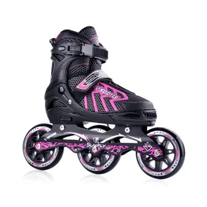 Новое поступление, мигающие колеса, алюминиевая рама, выдвижные роликовые коньки 4 размера для мужчин и женщин