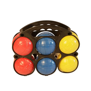 Baqu BO-06 Mini <span class=keywords><strong>Boules</strong></span> 6 <span class=keywords><strong>Boules</strong></span> en Bois Jeu <span class=keywords><strong>de</strong></span> Pétanque avec Étui Certifié EN71 D7.3cm - Product Image 4