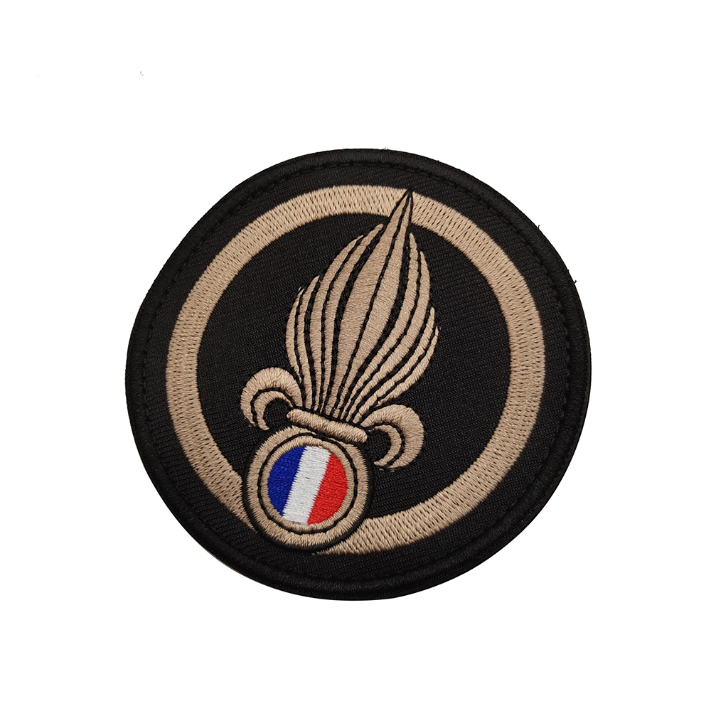 フランスフランス外人部隊戦術刺繍パッチフックループパッチ戦術的