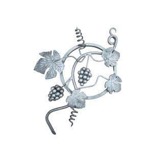 Fleurs en acier moulé décoratives en <span class=keywords><strong>fer</strong></span> <span class=keywords><strong>forgé</strong></span> pour portail, motif raisins, vente en gros - Product Image 4