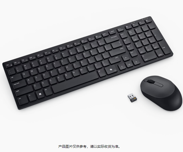 (DELL) KM555 Silent Wireless Keyboard and Mouse Set, Dual Mode Connection, Ultra Long Battery Life, Programmable Keys