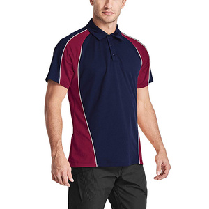 Polo de golf multicolore <span class=keywords><strong>pour</strong></span> hommes, polo à manches courtes en jersey <span class=keywords><strong>piqué</strong></span> décontracté à 3 boutons et à séchage rapide avec tissu évacuant l'humidité - Product Image 6