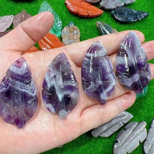 5 cm Natural Stone Crystal Feather Gemstones Healing Crafts Pendants Accessary Unique <b>Gifts</b> - Product Image 5