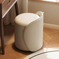 Pouf ottoman ovale contemporain en cuir, polyvalent, repose-pieds et tabouret de maquillage, pour usage domestique et commercial, vente en gros