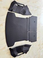 Tapis de sol de voiture en cuir de luxe, ensemble complet 4/3 pièces, 10 mm d'épaisseur, design horizontal, pour Civic/Audi/Tesla/BYD/E46/E60/E90