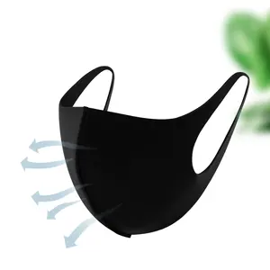 Munkfoam 도매 패션 빨 블랙 재사용 가능한 먼지 방지 꽃가루 통기성 페이스 마스크