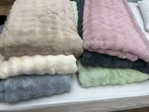 ผ้าปูเตียงขนสัตว์เทียมสองชั้นแบบหรูหราผ้าห่มขนมิงค์หนานุ่มสบายสำหรับการเดินทางในฤดูหนาวของตกแต่งบ้านโซฟาโซฟา - Product Image 3