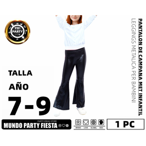 Pantaloni e pantaloni a zampa metallizzati per ragazze #85200