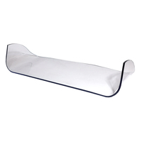 Pare-brise personnalisé en polycarbonate PC transparent, moulé par compression thermique, résistant aux chocs, pour voiturette de golf, UTV, bateau rapide