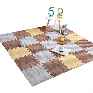 EiffelHome One-Piece Sports Toy Style Foam Floor Mats 30x30x1.0cm Light/Dark/Gray Bedroom Living Room Baby Crawler Mat 0-24 - Product Image 1