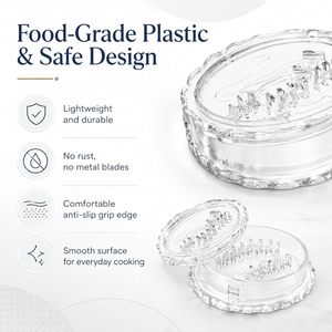 Utensilio Manual Transparente para Picar Ajo y Jengibre, Prensa <span class=keywords><strong>de</strong></span> Ajo para Ajo, <span class=keywords><strong>Cebolla</strong></span>, Jengibre y Hierbas, para Cocina Casera - Product Image 2