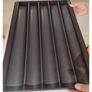 Plat à pain français en aluminium antiadhésif <span class=keywords><strong>de</strong></span> bonne qualité <span class=keywords><strong>2022</strong></span>, plateau à baguette, plateau <span class=keywords><strong>de</strong></span> cuisson pour aliments - Product Image 2