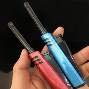 Wholesale Multi‑Color Long Nozzle Gas <b>Lighter</b> Refillable Butane Kitchen Igniter Safe Long Handle <b>Lighter</b> For Gas Stove Candle BB - Product Image 2