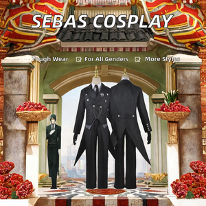 Maggiordomo nero Cosplay Sebas Costume Sebastian Michaelis giapponese festa di carnevale uniforme abiti di natale di Halloween - Product Image 2
