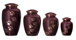 Pet Cremation <b>Urn</b> Paw Print Design for Dog and <b>Cat</b> Ashes Brass Memorial <b>Urn</b> Decorative Animal Keepsake Burial Container - Product Image 5