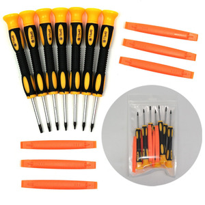 XIXI DIY Chrome Finish 45 embouts <span class=keywords><strong>Torx</strong></span> en acier, tournevis, kit d'outils de réparation de téléphone portable, poignée en plastique pour <span class=keywords><strong>PS4</strong></span>, téléphone Apple, ordinateur portable - Product Image 6