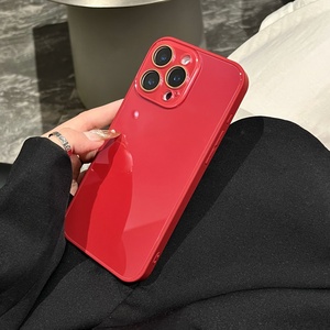 NOUVEAU <span class=keywords><strong>Coque</strong></span> de téléphone en verre trempé couleur unie pour <span class=keywords><strong>iPhone</strong></span> 17 16 15 14 13 12 <span class=keywords><strong>11</strong></span> Pro Max, protection d'objectif d'appareil photo, antichoc, pare-chocs - Product Image 4