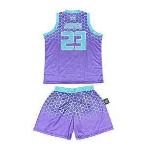 SIBRIN Custom Sublimated Breathable Basketball Uniform Jersey Shorts Set | Design Your Own Team Name Number | 100% Polyester - Product Image 5