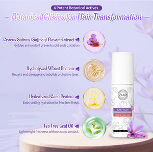 <span class=keywords><strong>10</strong></span>'u 1 Arada Termal Koruyucu Şifalı Safran Özlü Saç Spreyi Isıya Karşı Koruyucu Parlaklık Veren Besleyici Saç Bakım Spreyi - Product Image 4