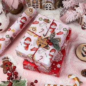 Christmas Wrapping <b>Paper</b> Pink Gift Wrapping <b>Paper</b> Pink double cute snowflake <b>pattern</b> wrapping <b>paper</b> Daily cute wrapping <b>paper</b> - Product Image 1