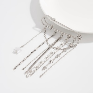 Broches tendance à plusieurs couches avec pampilles en forme de cœur/étoile <span class=keywords><strong>pour</strong></span> femmes, broches tendance <span class=keywords><strong>pour</strong></span> femmes, accessoires de <span class=keywords><strong>costume</strong></span> <span class=keywords><strong>pour</strong></span> soirée, bijoux de mode, cadeaux - Product Image 6