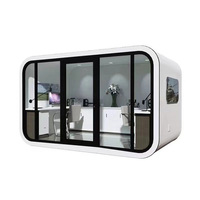 Maison préfabriquée de bureau, conteneur maritime, maison capsule, 40 pieds, luxe, panneau sandwich en acier, moderne, cabine Apple