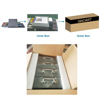 SINOART Stock - Juego de Dibujo de Lujo de 140 Piezas con Marcadores de Acuarela, Lápices de Colores para Bocetos, Lápices de Acuarela y Pasteles Suaves