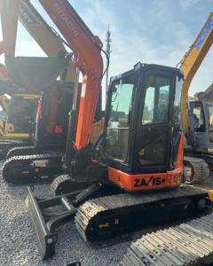 Used HitachiZX55 Excavator 5Ton Hydraulic Crawler Digger Original Japan Komatsu Good Condition Low Hours <b>Cheap</b> Price - Product Image 2