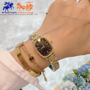 Montre analogique à quartz tendance pour femme BVGRI avec bracelet en cuir serpent et diamants, bracelet personnalisé transfrontalier - Product Image 4