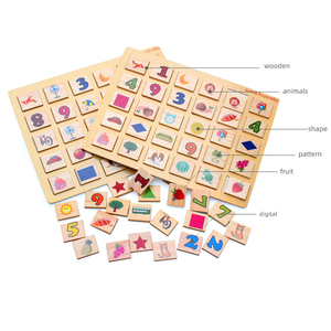 Juego educativo 2 en 1 <span class=keywords><strong>de</strong></span> <span class=keywords><strong>aprendizaje</strong></span> <span class=keywords><strong>de</strong></span> madera <span class=keywords><strong>de</strong></span> colores para niños - Product Image 1