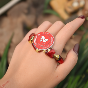 Fashion <b>Beaded</b> <b>Bracelet</b> Red Resin <b>Gold</b> Plated 316L Stainless Steel Stretchable Women's Jewelry - Product Image 3