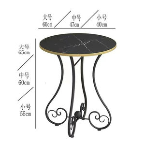Petite table ronde <span class=keywords><strong>en</strong></span> <span class=keywords><strong>fer</strong></span> <span class=keywords><strong>forgé</strong></span> Table basse Table de <span class=keywords><strong>chevet</strong></span> simple Salon Jardin Mini petite table - Product Image 6