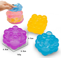 Jouets anti-stress tendance : Balle sensorielle mignonne et amusante à presser, cube texturé, jouets sensoriels à presser